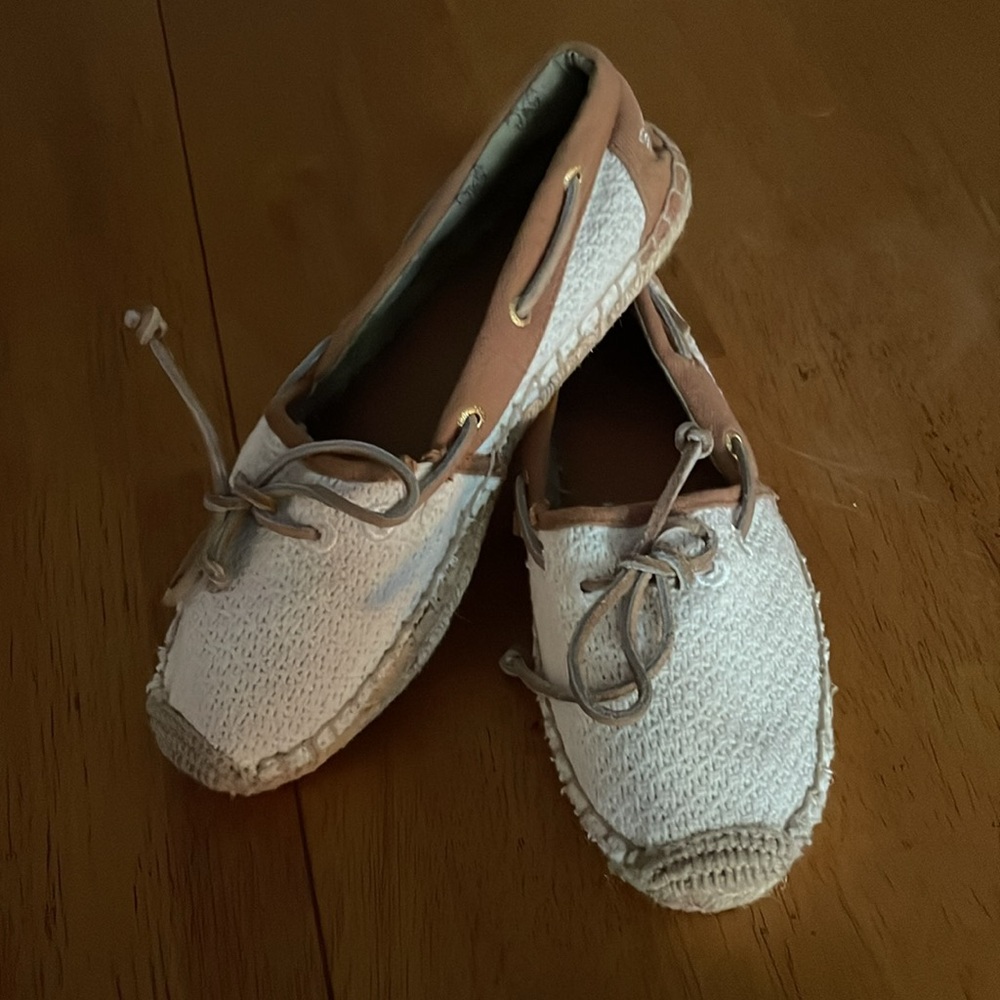 SPERRY TOP SIDER Beige Linen Espadrille Women’s Size 6 - Picture 10 of 10